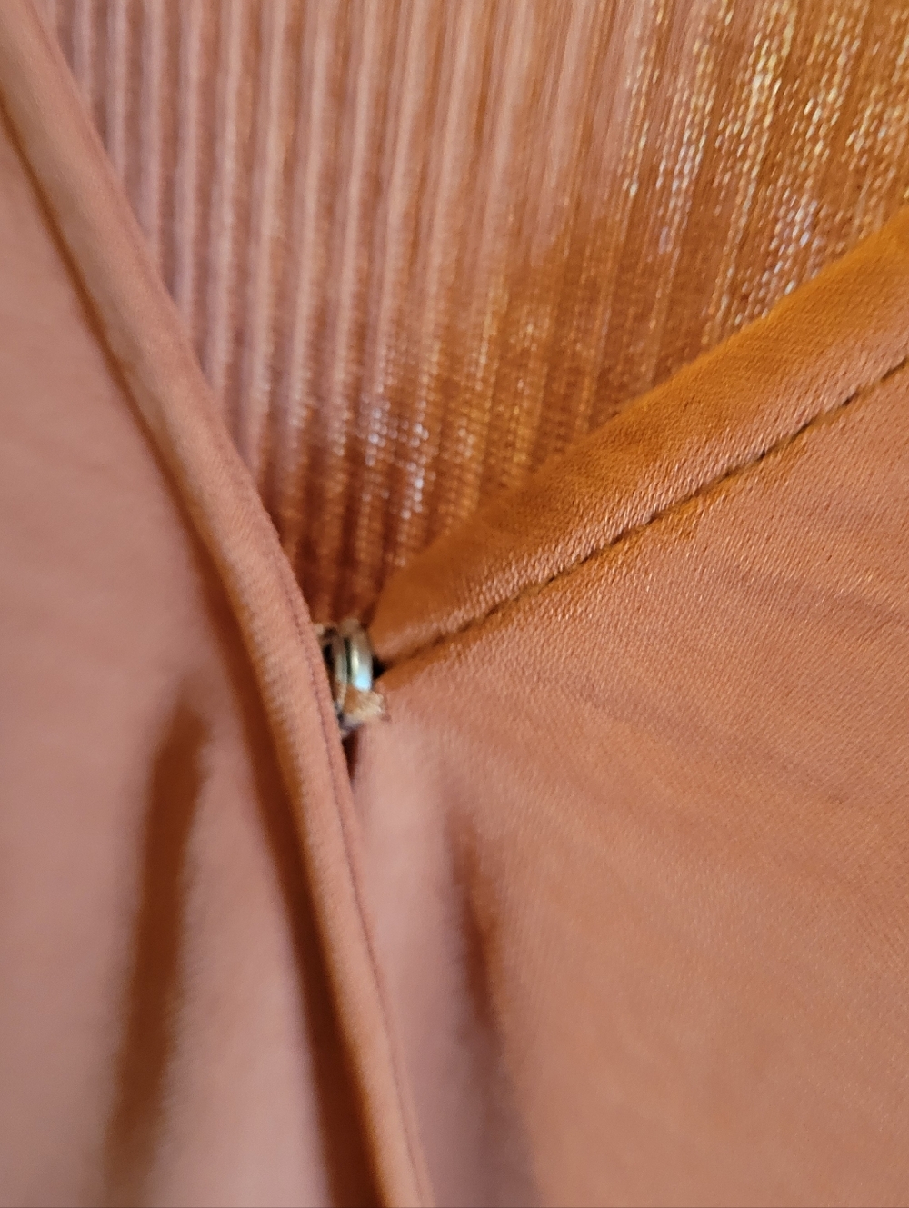 Kaileigh Rust-Orange Wrap Tie Short-Sleeve Top - Picture 4 of 5